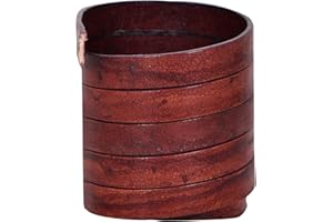 Xsotica-Flat Leather Cords 10.0 MM X 2.0 MM- 1 Yard (Dark Cherry)