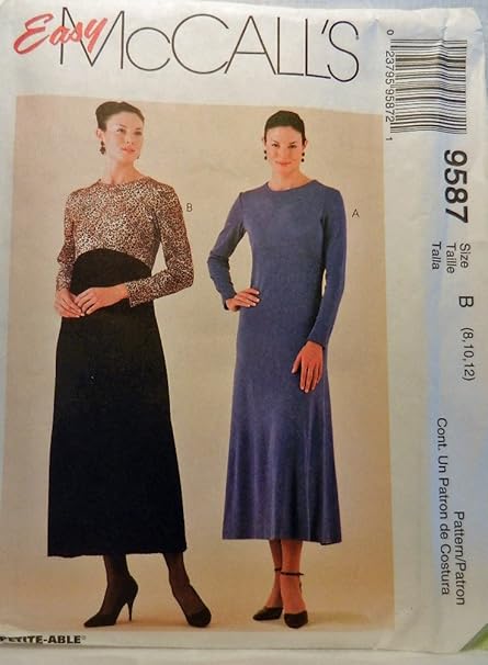 Amazon Com Mccall S Sewing Pattern 9587 Misses Sizes 8 12 Amazon Com Mccall S Sewing Pattern 9587 Misses Sizes 8 12