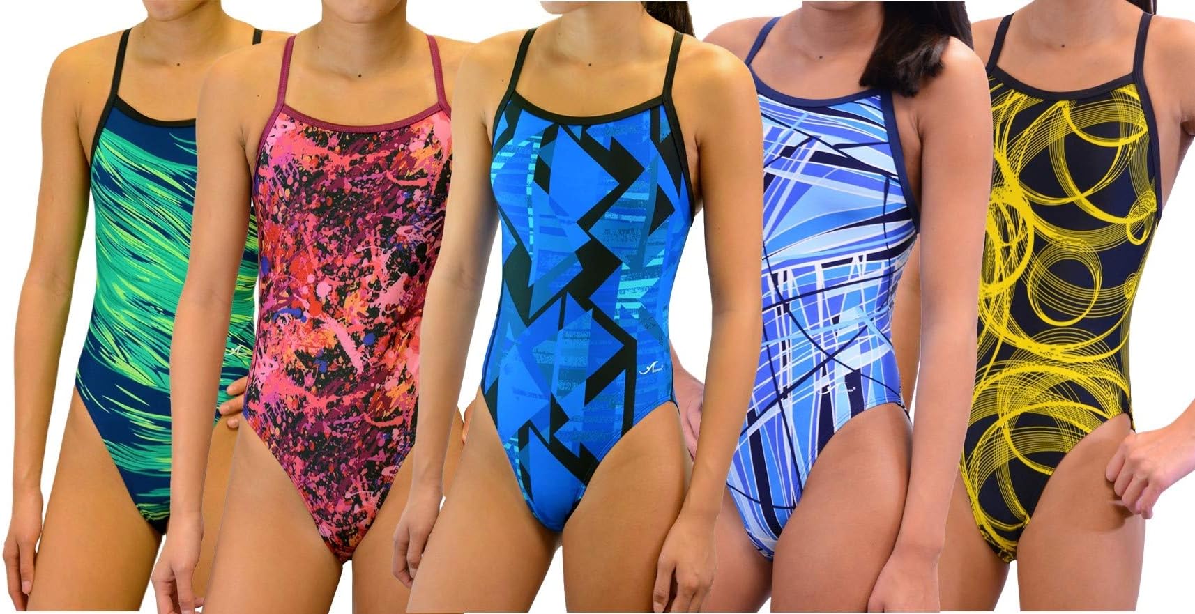Girl's/Women's Pro One Piece Thin Strap Athletic Swimsuit