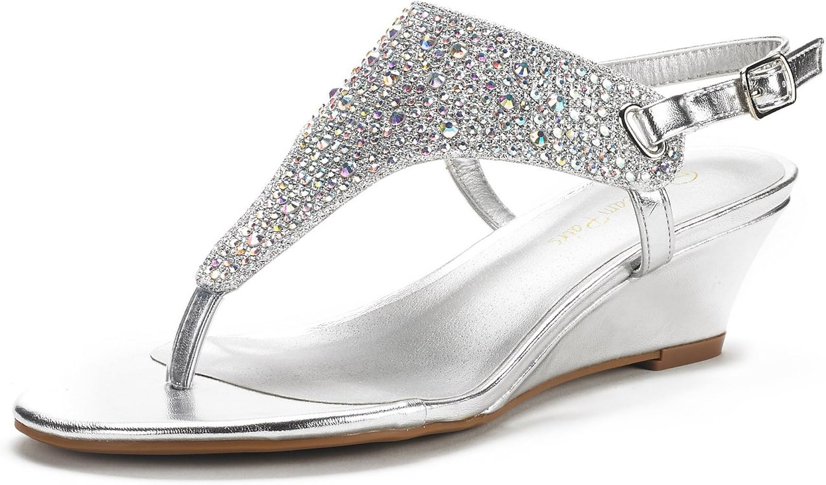 amazon silver low heel shoes