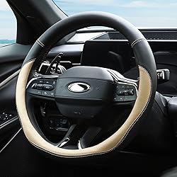 Valleycomfy Microfiber Leather Steering Wheel