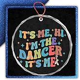 Best Dance Gifts - Christmas Ornament Gift - Dancer Birthday Gifts - Dance Team Ornament - Glass Christmas Tree Decoration 2024