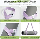 Slim Panda Yoga Mat Straps Carrying Adjustable Carrier 70in Cotton view 6