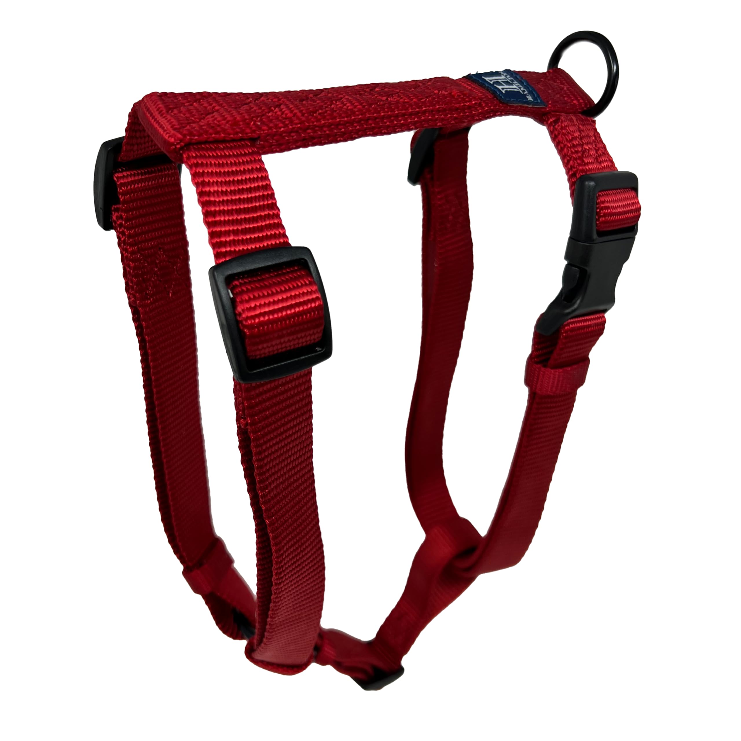 Hamilton Adjustable Comfort Nylon Dog Harness, Red, 1" x 40-50"