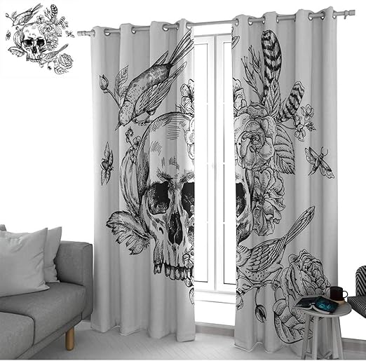 Amazon Com Lewiscoleridge Kitchen Curtains Black And White Dead