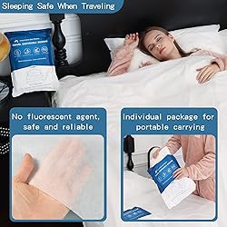 OTITYAN 2 Pack Disposable Bed Sheets Travel
