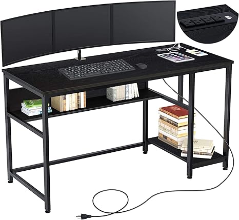 Desk With Built In Outlets