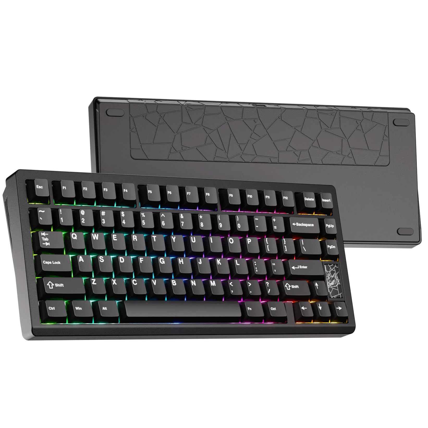 Mechanical Keyboard, Chilkey Slice75 HE Gaming Keyboard Wired, 75% Hall Effect Magnetic Aluminum Keyboard with WS Flux HE Clacky Switch, Rapid Trigger, 8K Polling, Per-Key RGB Custom, PC/Mac Support