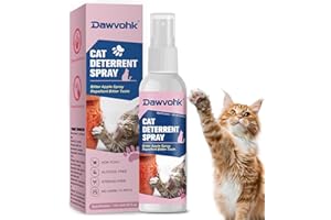 Dawvohk Bitter Apple Cat Deterrent Spray,120ml/4.06 fl.oz Natural Non-Scratch Spray, Safe Indoor & Outdoor Training Aid, for 