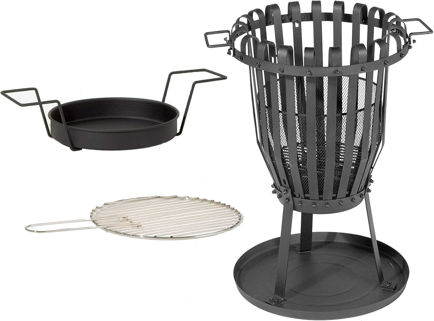 kamelshopping Feuerkorb mit Grilleinsatz | Funkenschutzgitter ...