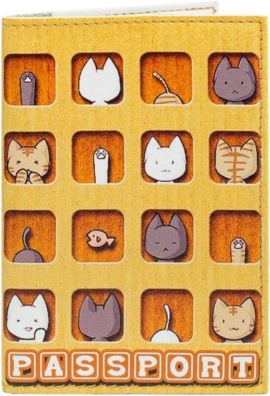 Passport Holder, Cover, Wallet - I Love Traveling - Huge Range of Colours, Travel Gift, TravelFun (N-111)