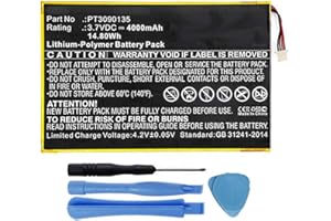 MPF Products 4000mAh PT3090135 Battery Replacement Compatible with RCA Galileo Pro 11.5" RCT6513W87, Viking Pro 10” RCT6303W87, RCT6303W87DK Tablet