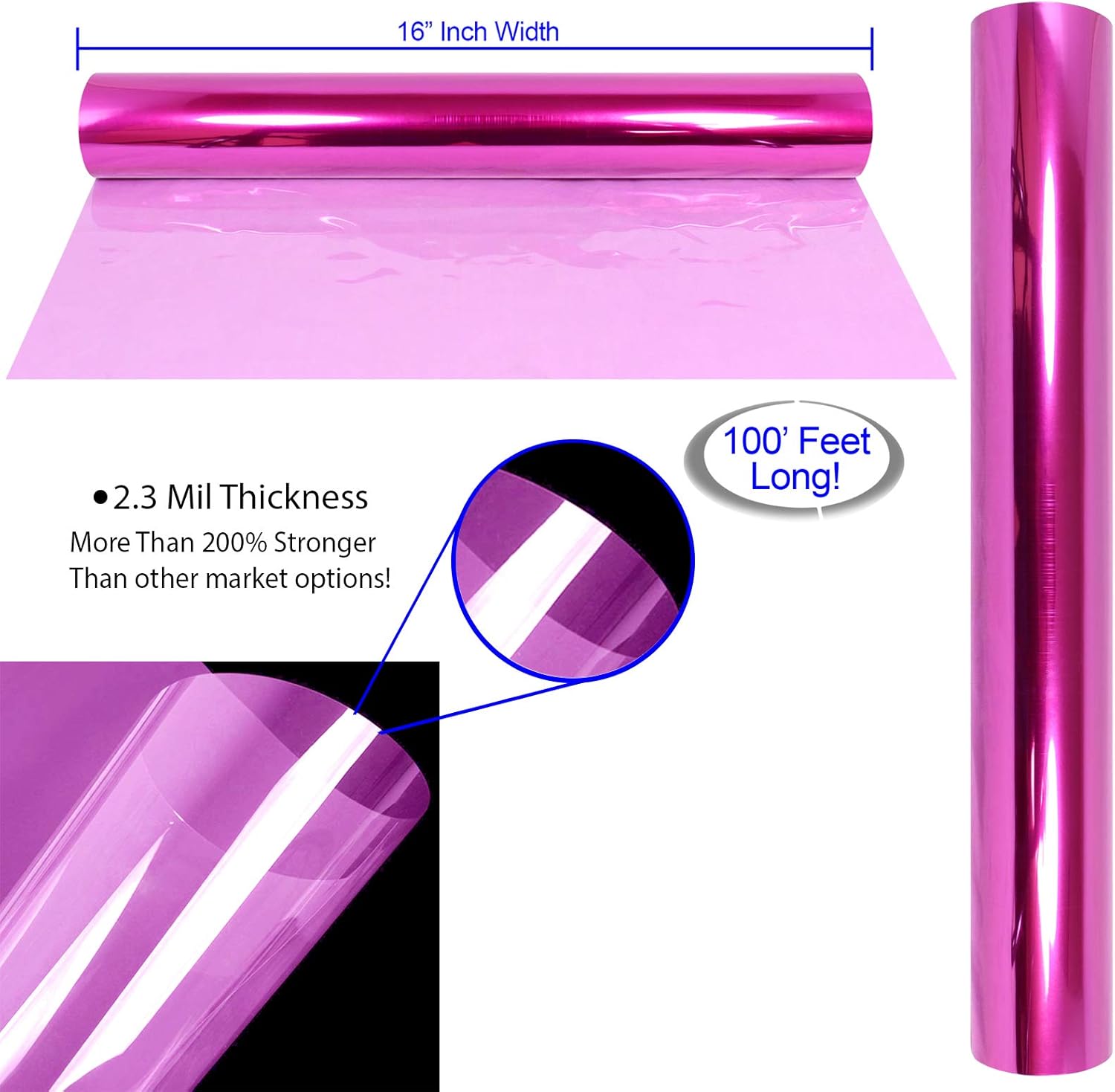 Cellophane Wrap Roll Lavender | 100’ Ft. Long X 16” in. Wide | 2.3 Mil Thick Transparent Lavender | Gifts, Baskets, Treats, Cellophane Wrapping Paper | Colorful Cello Easter, Spring Color| by Anapoliz: Health & Personal Care