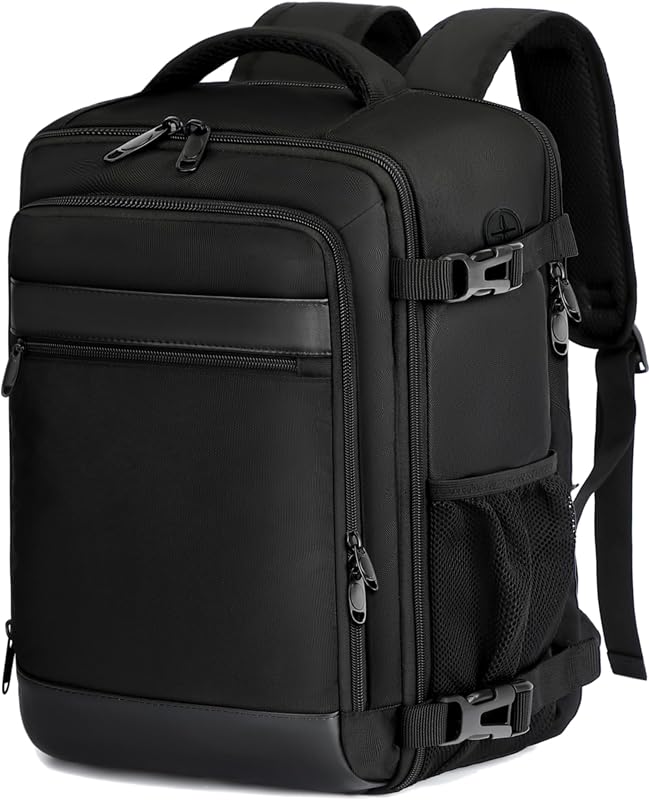 Zaino Ryanair 40x30x20 Bagaglio a Mano Cabina Aereo Under Seat Approvato per EasyJet Wizz Air Eurowings Zaino da Viaggio 24L Porta Computer 15,6 Pollici Nero