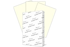 Springhill Colored Paper, Heavy Paper, Cream Paper, 24/60lb, 89gsm, Ledger, 11 x 17, 1 Ream / 500 Sheets - Opaque, Thick Pape