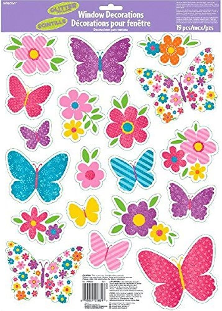 Amazon Com Amscan 240988 Decal Decors Item 17 X12 X 1