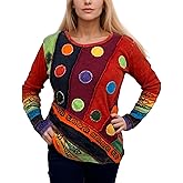 Agan Traders 2026 Tank Tops for Women - Cotton Patched Tie Dye Ladies Summer Tops - Boho Long Sleeve Women's Blouses