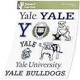 Desert Cactus Yale University Sticker Bulldogs Sticker Vinyl Decals Laptop Water Bottle Car Scrapbook Sheet T2 (Type 2)