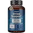 VitaPost Stress Support with Ashwagandha, Chamomile, Valerian, Passionflower and GABA, Providing Natural Support for a Healthy Stress Response. 180 Capsules