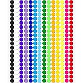 Colored Coding Dot Stickers - 2800 Pcs 1/2 inch Circle Stickers for Office, Classroom, and Home Organization - 14 Vibrant Assorted Colors for Easy Labeling and Inventory Management