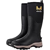Hunthor Rubber Boots for Women with Steel Shank, Waterproof 6mm Neoprene Rain Boots for Hunting, Outdoor Work