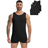 Idtswch Mens Tall Undershirt Sleeveless Lightweight & Breathable S-4XL(1 Pack & 3 Pack)