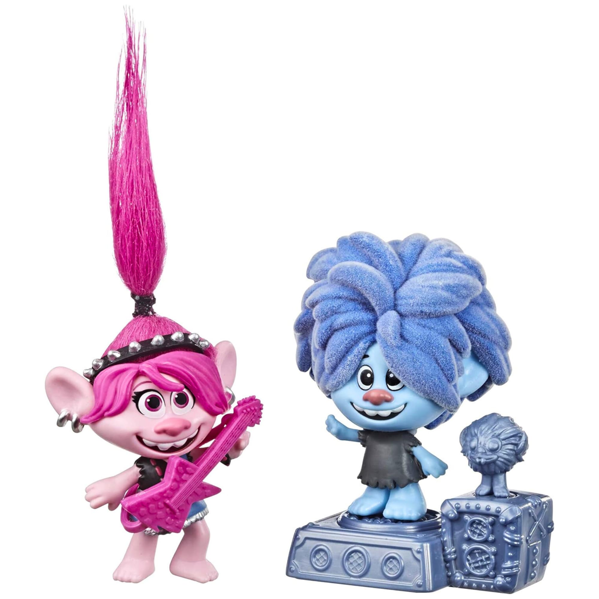 DREAMWORKS TROLLS World Tour Rock City Bobble Miniature Toy Figure Playset with Accessories
