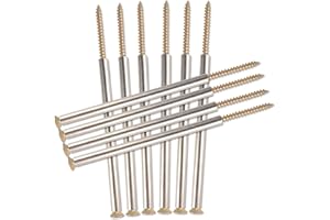 10 Pcs 7'' Gutter Screws with Metal Ferrule Durable Gutter Nails and Roof Gutter Nails Spikes Easy to Install Secure Gutter F