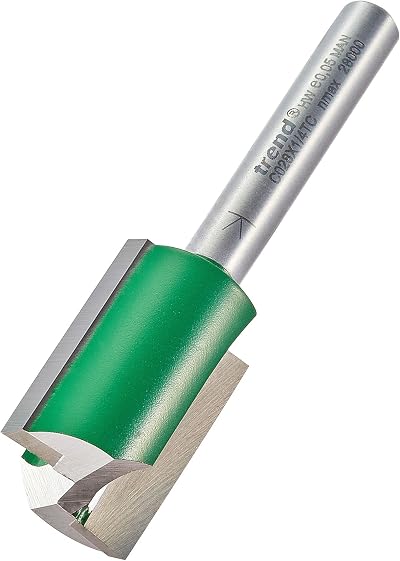 Trend TrendCraftPro Straight Router Cutter Bit 1/4 In Shank 17.5mm Dia