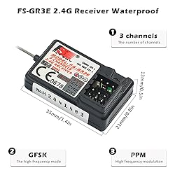 WOAEIUOS Flysky FS-GR3E Receiver AFHDS Long Range