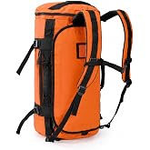 MIER Large Duffle Bag Backpack for Travel Camping Gym Sports, 45L/60L/90L | Water Resistant, Convertible Duffel, Detachable Backpack Straps, Shoe Compartment, Heavy-Duty Tarpaulin, 3 Sizes