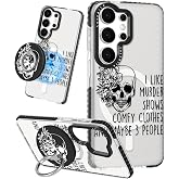 Lotadilo for Samsung Galaxy S26 Ultra Case for Women, Skull | Compatible with MagSafe, Magnetic Ring Holder Stand, TPU Protective Cover, Cute Kawaii Aesthetic Designs for Women and Girls
