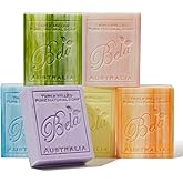 BELA Soap Variety Pack 3.3 OZ, Pack of 6, Long Lasting, French Triple Milled Bar Soap with Organic Shea Butter, Hand, Face and Body Wash Bar Made in Australia