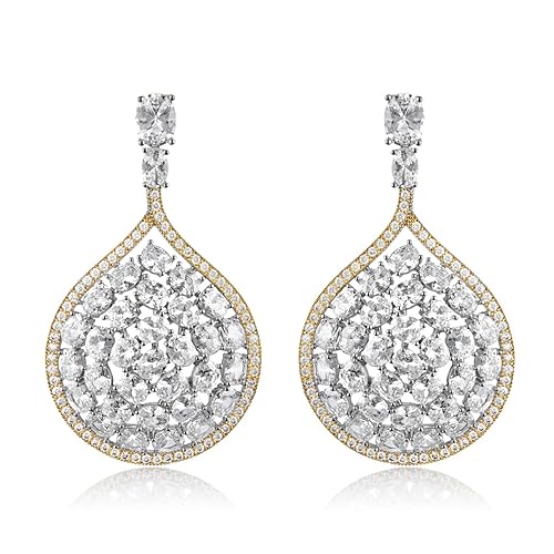 Gold And Platinum Sparkle |Earrings for women stylish|Earrings for girls