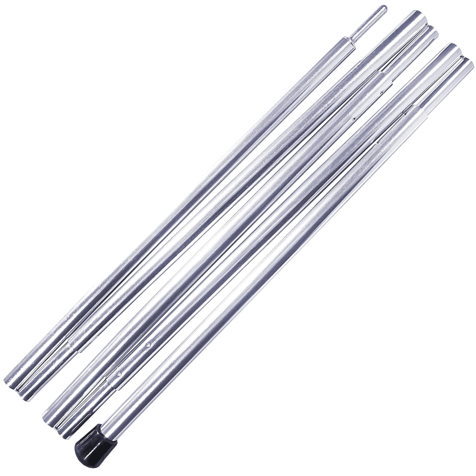 Wechsel Tarp Pole, 155 cm length, Aluminium 7001-T6, for Tarps and Wings, Sporting Goods, 1 piece, Silver
