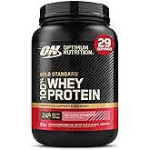 Optimum Nutrition Gold Standard 100% Whey Protein Powder, Delicious Strawberry, 2 Pound (Packaging May Vary)