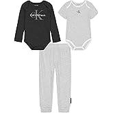 Calvin Klein baby-boys 2 Bodysuits and Pant Set
