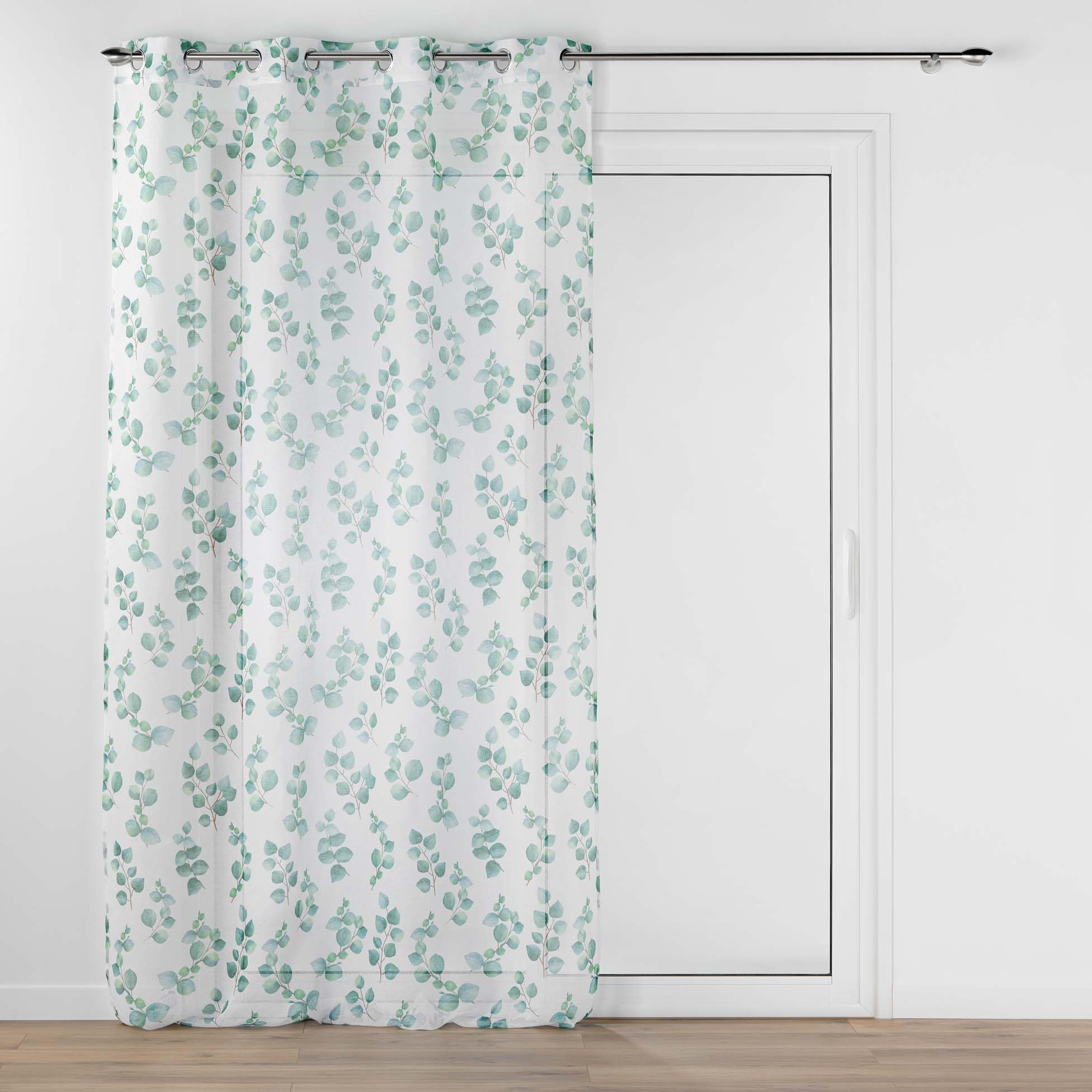 Douceur d'Intérieur, Leandre Net Curtain with Eyelets 140 x 240 cm Sandblasted Printed