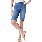 Gloria Vanderbilt Womens Shape Effect Pull on Bermuda High Rise Short Standard