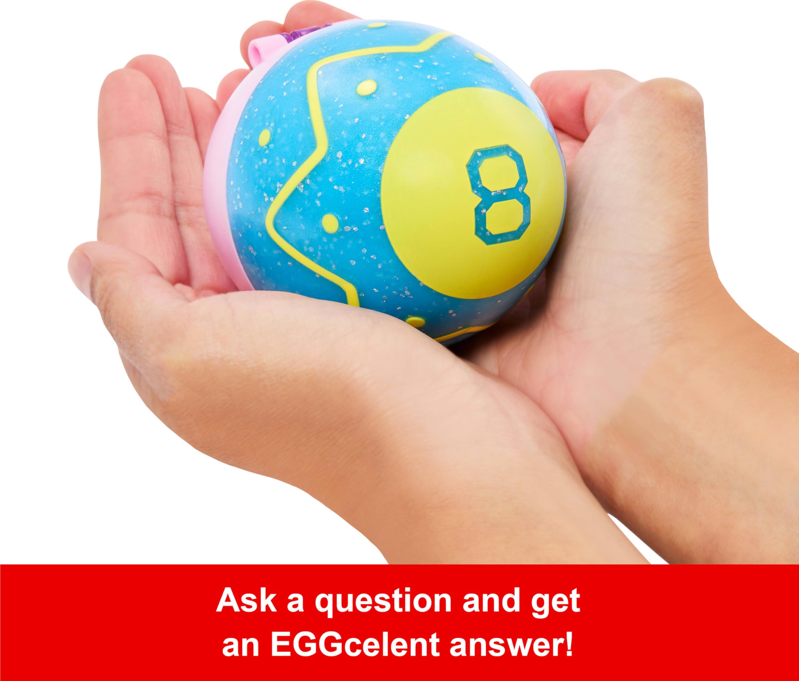 Mattel Games Easter Magic 8 Ball Novelty Toy, Fortune-Telling Easter Egg with Holiday-Themed Answers for Kids, Adults & Families