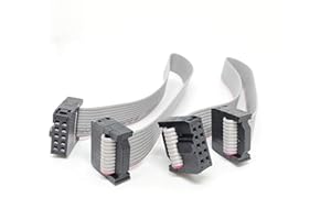 Pc Accessories - Connectors Pro IDC 2-Pack, 4-Pack, 5-Pack 1.27mm 0.05" Pitch Silver Flat Ribbon Cable Black 2.54mm FC Dual R