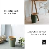 Umbra Woodrow 2 Gallon Modern Wooden Trash Can Spruce Finish view 6