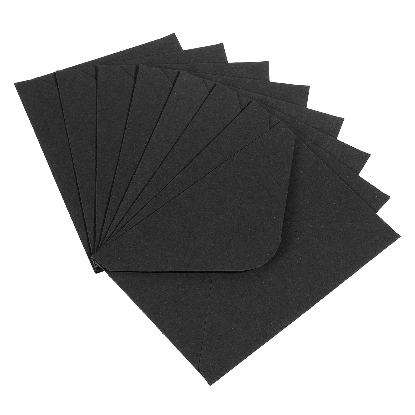 PATIKIL Mini Envelopes, 50 Pack Mini Gift Card Business Card Envelope for Greeting Weddings, Black