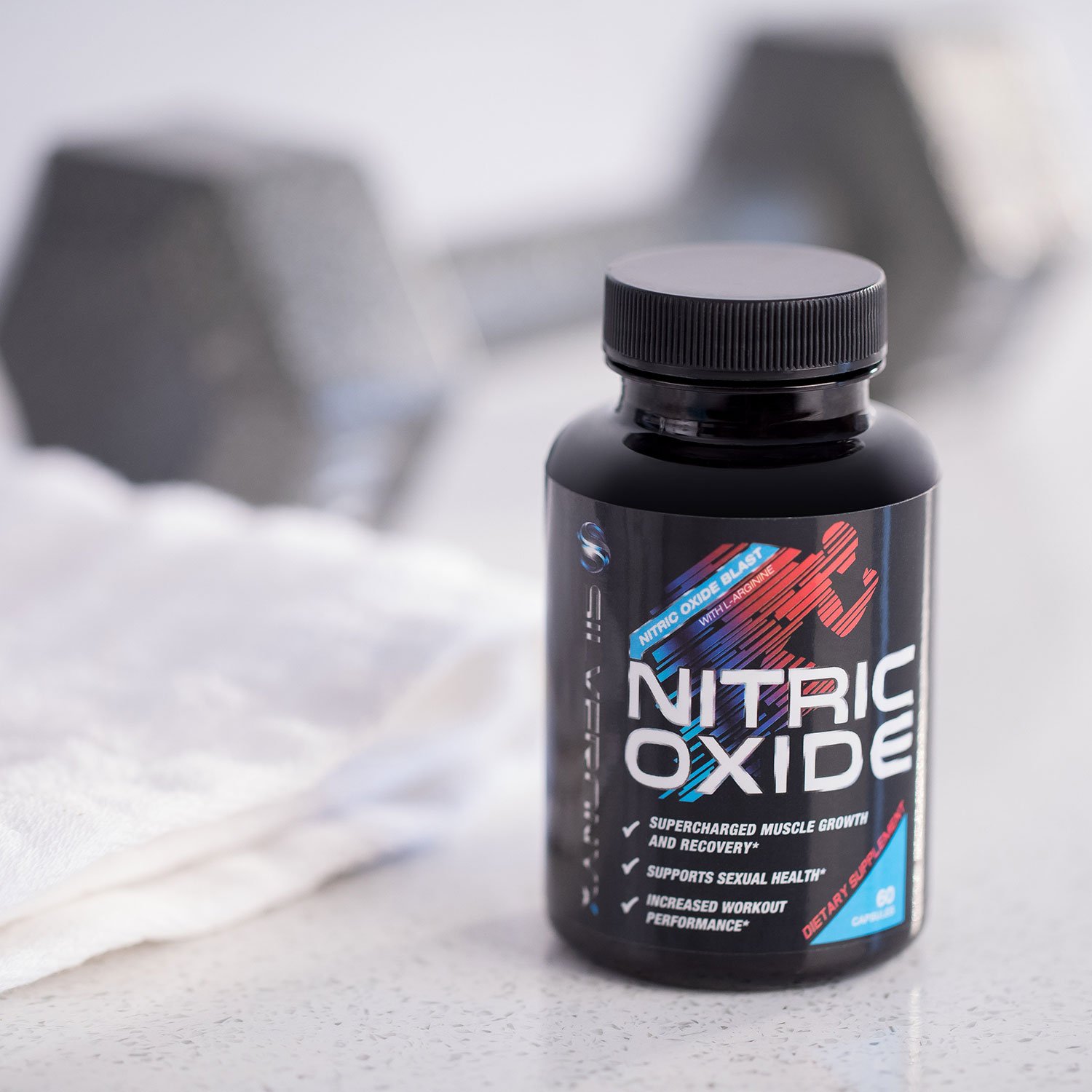 Nitric Oxide Supplement Extra Strength L Arginine 1300mg Citrulline