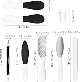 DALAETUS 10 Pcs Professional Foot File Set Callus Remover Pedicure Hard Skin view 2