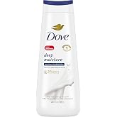 Dove Body Wash Deep Moisture For 24hr Lotion-Soft Skin Moisturizing Skin Cleanser with No Sulfates No Parabens 20 oz
