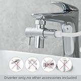 Tecmolog Brass Sink Valve Diverter 3 Way Chrome M22 to M24 SBA021C view 2
