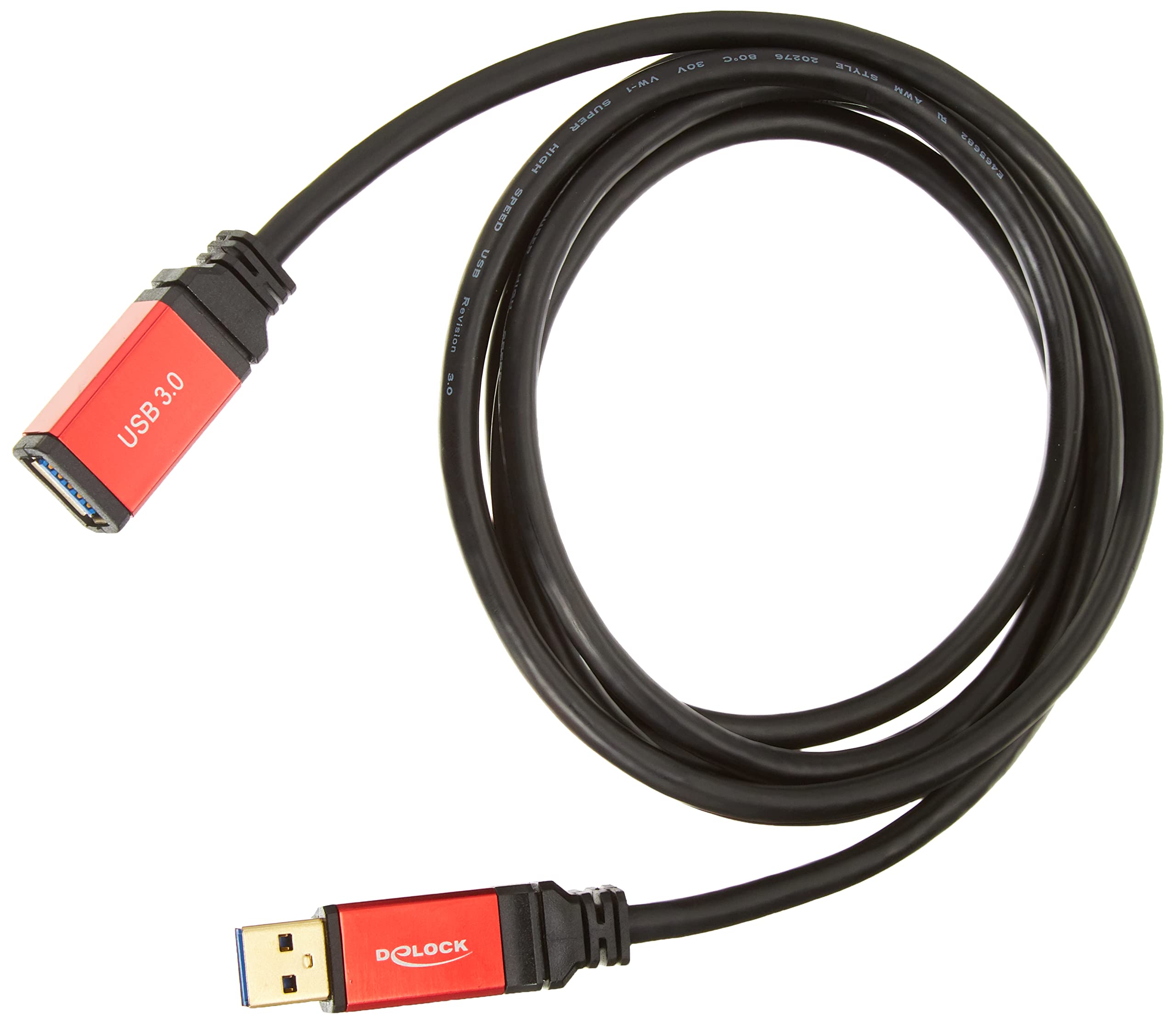 DeLock USB 3.0 Extension Cable red 2m