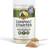 Compost Starter, 100x Concentrated Natural Compost Accelerator, Made in USA | Perfect for Kitchen Compost Bin, Odor Free and Fast-Acting Microbial Formula Compost Starter Activator - Approx 73 Scoops