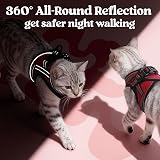 rabbitgoo Cat Harness and Leash Set, Extra Small, Reflective, Red, S view 5